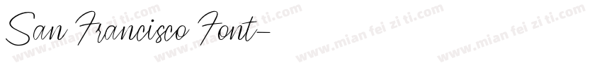 San Francisco Font字体转换